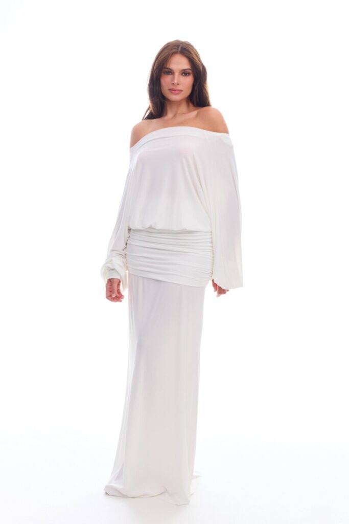 Martha Maxi Dress in White